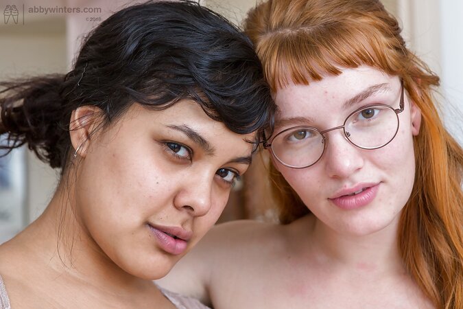Nerdy redhead and Indian roommate become best friends thanks to lesbian sex