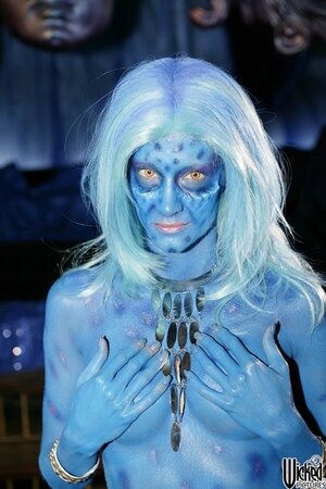 Spacenuts spoof shows babe that is blue and ready to fuck you