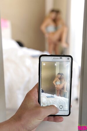 She fucks a mirror before fucking her own stepbrother HARD