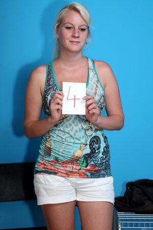 Blonde Nike Natal shows her big tits