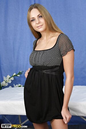 Susan Eubanks strips naked in the massage parlor
