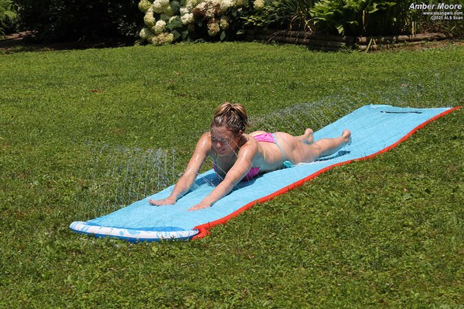 Amber Moore shows what she can do with sprinklers too