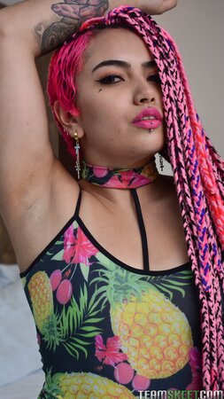 Tall Evolet with dreads gets twat stuffed by Pedro Nel