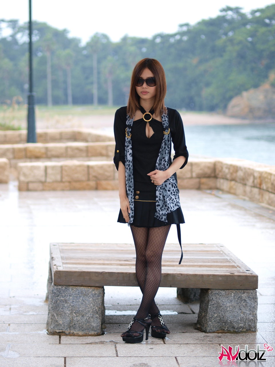 Enigmatic Japanese Teen Walks Around Streets Before