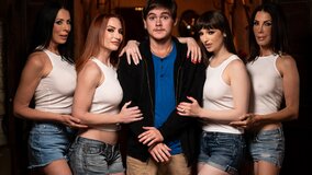 HD video if attractive chicks giving BJs and having sex