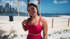 Brandy Salazar takes a shot of cum all over her big Latina ass