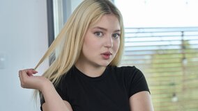 Blonde Nikoletta Queen will make your dreams cum true