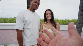 Interracial Couple has Sex for Cash in the Back of a Van