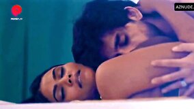 Beautiful light-skin Indian babe rides a cock in her underwear