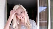Enjoyable honey with blonde hair in her first porn video ever