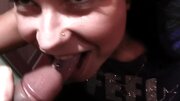 A brunette that loves to suck dick is having fun in this video