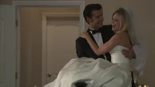 Wedding night sex with his beautiful bride Scarlet Red - SexVid.xxx