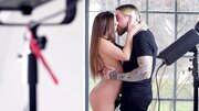 Sweet girl asks inked male to fuck her tight tender asshole