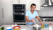 Livestream in the kitchen ends for blonde and her man with sex
