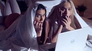 Duo of horny starlets are sharing one erect dong in MFF