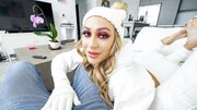 Ana Rose looks cute in her wintery outfit and sucking dick