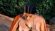 Dark Haired Indian Beauty Jerks Her Pussy By The Pool