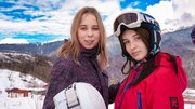 Hot Babes Warm Up Their Fingers in Their Hot Pussies After Skiing