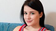 Horny nice babe cums heavily on massaging tight pussy