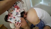 Redheaded MILF found two horny lads for a threesome