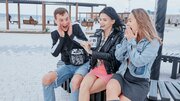 Hot Babes Bring The Guy Home To Fuck Them Threesome